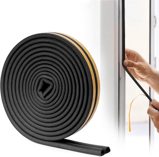 Türrahmendichtung，10 M，9 X 7,5 Mm，d-förmige Dichtung Für Türen Und Fenster，dichtungsspalt 5，6 Mm，schall- Und Witterungsbeständig