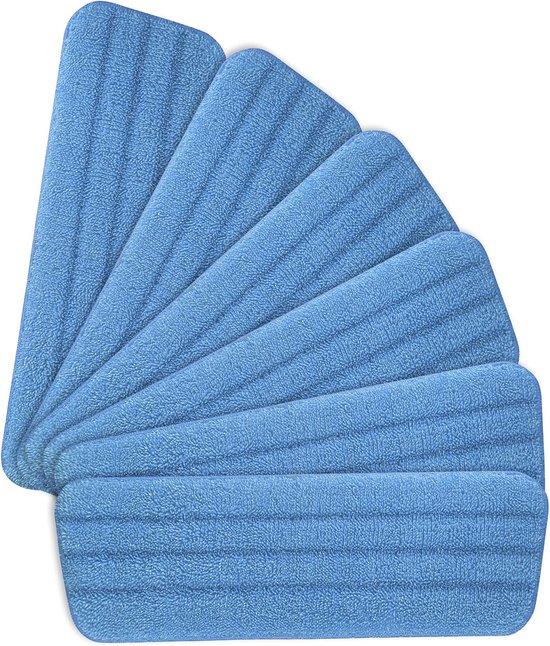 Wischmopptücher – 6er-pack – Mikrofasertücher – Kompatibel Mit Allen Sprühmopps Und Mopps Der Reveal-serie – Waschbar – 41,5 X 14 Cm