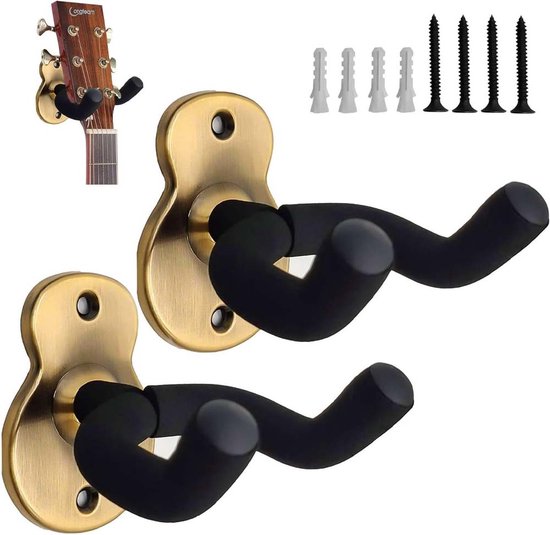 Gitarrenständer，universal-gitarrenständer，wandgitarrenständer，gitarrenständer Aus Metall Zur Wandmontage，2er-pack Metallhaken