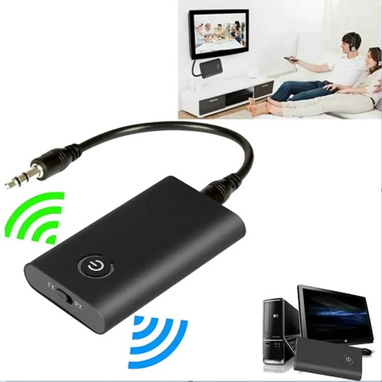2-in-1 Bluetooth 5.0 Sender, Empfänger, Drahtloser Audio-sender Und 3,5-mm-adapter