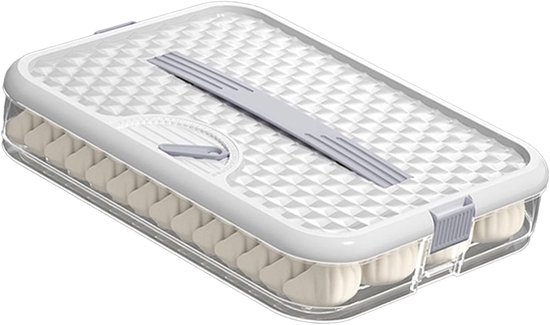 Aufbewahrungsbox Für Teigtaschen，lebensmittelechter Kunststoff，wasserdichter Verschluss，ideal Zum Einfrieren Von Teigtaschen In Küchenutensilien