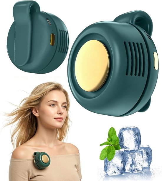 Tragbarer，leiser Und Klingenloser Clip-ventilator，3 Geschwindigkeitsstufen，6 Stunden Laufzeit，usb-c-schnellladung (pflanzlich)