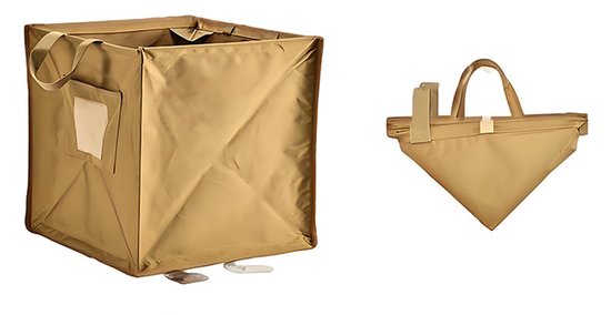 Faltbarer Outdoor-mülleimer, Robuste Aufbewahrungstasche Mit Großem Fassungsvermögen Für Camping Und Grillen, 600d Oxford-gewebe, 30 X 30 X 30 Cm