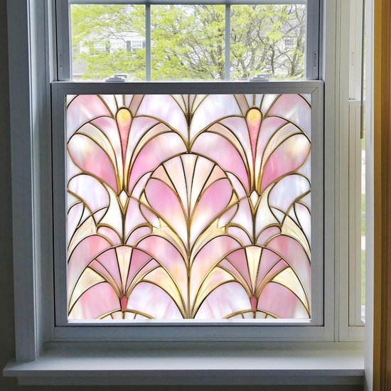 Selbstklebende Fensterfolie In Regenbogenfarben，statisch Haftende Vinyl-fensterfolie Für Mehr Privatsphäre，50 X 62 Cm