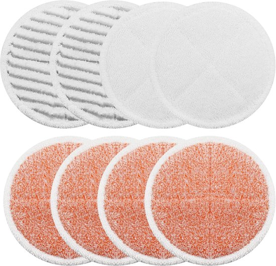Ersatz-wischmopp-set Passend Für Bissell Spinwave 2039a 2124: 4 Dicke Scheuerpads, 2 Weiche Pads, 2 Passende Beilan-scheuerpads (8er-packung)