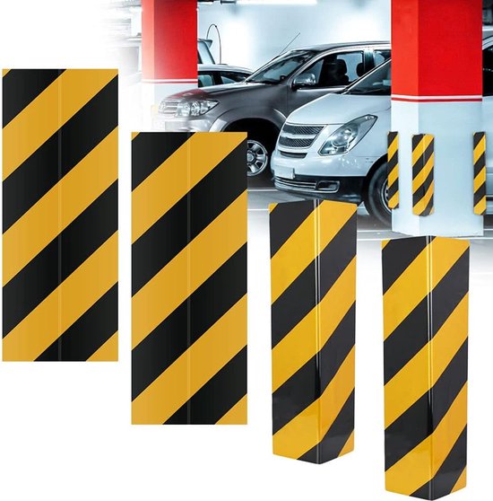 4 Stück Selbstklebende Garageneckenschützer，40 Cm Garagenwand-schaumstoffschutz，garagen-antikollisionsschutz