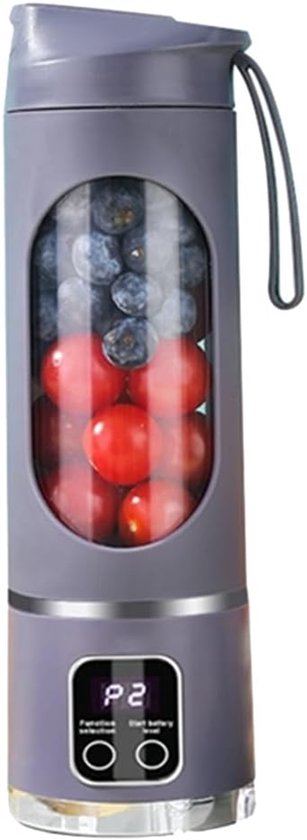 Tragbarer, Per Usb Aufladbarer Mixer Mit 8 Klingen, Mini-eiszerkleinerer Mit Digitalanzeige Und 3 Betriebsmodi
