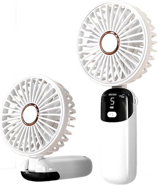 Tragbarer Mini-handventilator Mit Usb-anschluss, 5 Geschwindigkeitsstufen, Sprühfunktion Für Zuhause, Büro Und Reisen