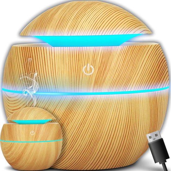 Ultraschall-aroma-diffusor Mit Farbiger Led-beleuchtung，usb-anschluss，150 Ml Luftbefeuchter