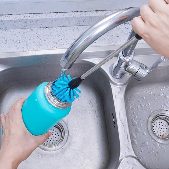 Reinigungsbürste Für Wasserflaschen – Langer Griff Mit Rutschfester Oberfläche – Strapazierfähige Borsten – Ausführung B