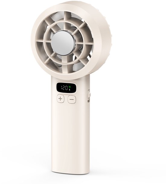 Tragbarer Handventilator，3000 Mah Mini-usb-tischventilator，1，120 Geschwindigkeitsstufen，7 Stunden Akkulaufzeit，led-anzeige，outdoor (aprikose)