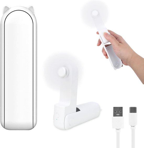 Mini-handventilator，14，21 Stunden Laufzeit，usb-anschluss，leiser Persönlicher Ventilator Für Zuhause Und Draußen