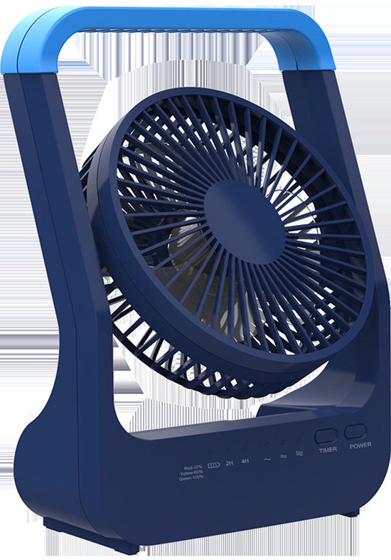 Usb-tischventilator Mit 20000 Mah Akku，kleiner Tischventilator，verstellbarer Kopf Mit 3 Geschwindigkeitsstufen，180° Drehbar