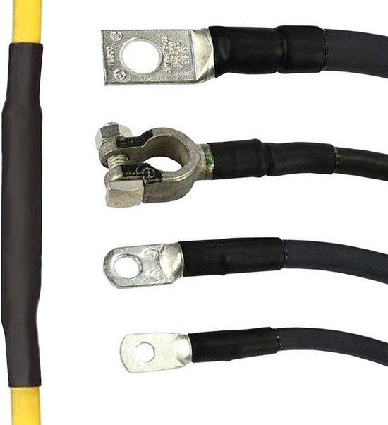 Schrumpfschlauch-set，625 Stück，kabelschuh-sortiment，schwarz，8 Größen，lötschläuche In Aufbewahrungsbox