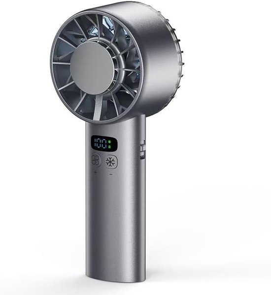Tragbarer Handventilator，mini-turboventilator，taschenventilator Mit 5200-mah-akku，einstellbare Geschwindigkeit (1，100)，schwarz