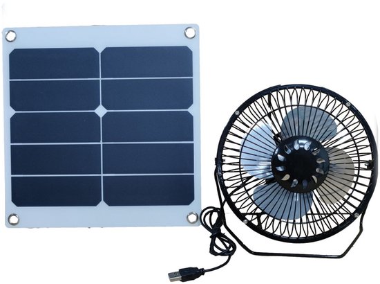 10w 6v Usb-solarventilator, Tragbarer Dachbodenventilator, Geeignet Für Zuhause, Büro Und Gewächshaus