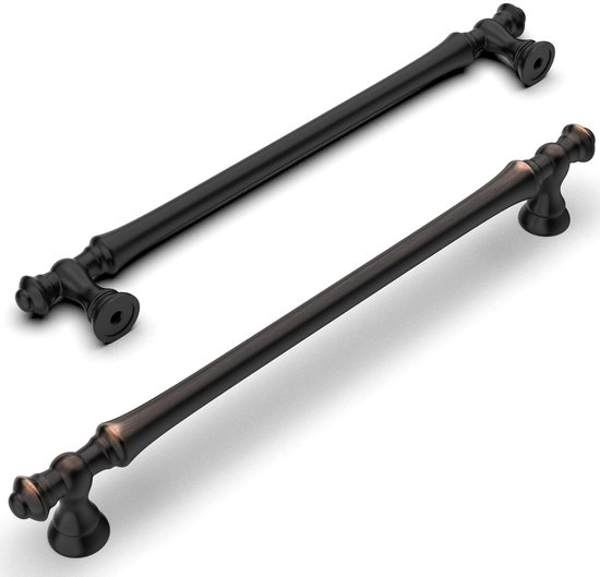 Set Mit 2 Stück，möbelgriffe Aus Gebürstetem Messing，lochabstand 228 Mm，geeignet Für Küchen，schubladen Und Kleiderschränke