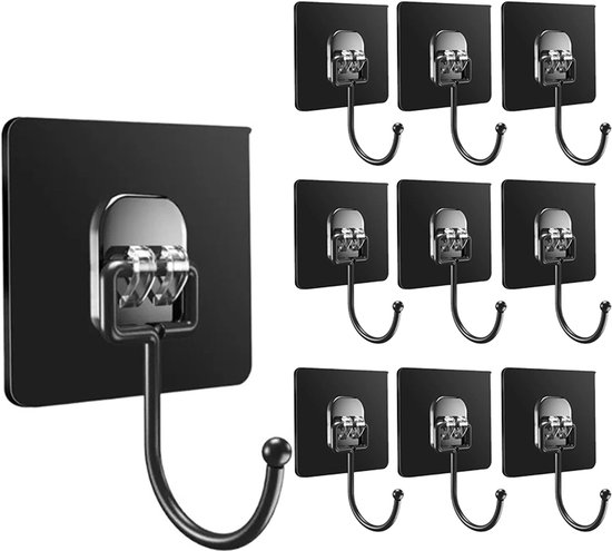 Superstarke，selbstklebende Haken，24 Haken Pro Packung，kein Bohren Erforderlich，rückstandsfrei Entfernbar，wasserdicht Und Rostfrei