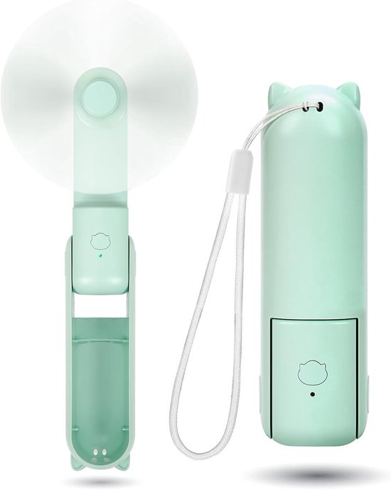 Leiser, Wiederaufladbarer Handventilator Mit 3 Geschwindigkeitsstufen, Laufzeit 9–15 Stunden, Ideal Für Reisen, Umweltfreundlich