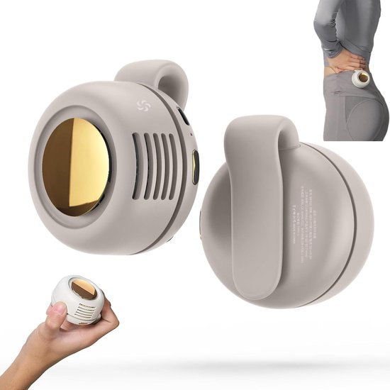 Tragbarer，leiser Mini-ventilator Ohne Rotorblätter Zum Anclipsen，kleiner Clip-ventilator Mit 3 Geschwindigkeiten Für Hemden (weiß)
