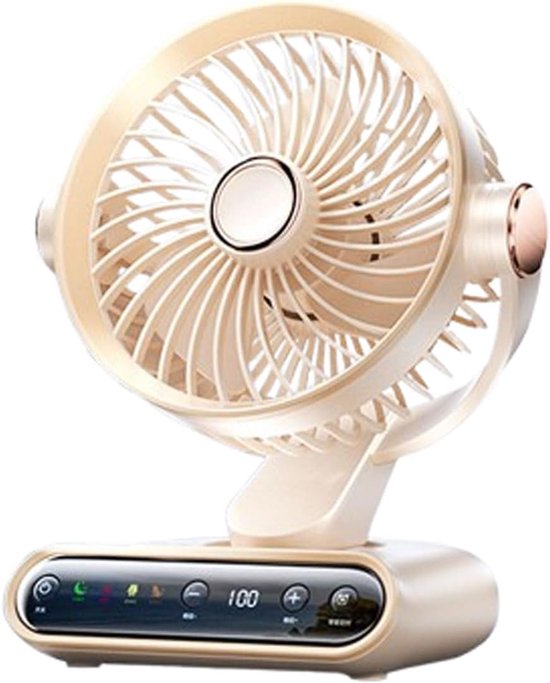 Intelligenter Tischventilator，schreibtischventilator，ventilator Mit Digitalanzeige，verstellbarer Neigung，leiser Kühlventilator