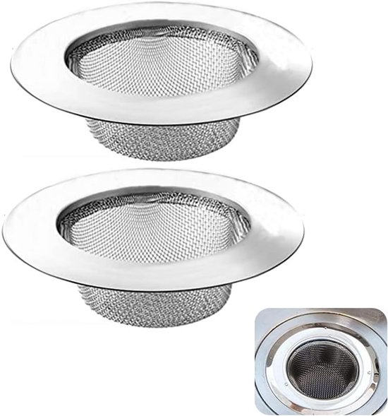 Dreiteiliges Abflusssieb-set, 6,4 Cm Edelstahl-abflussfilter, Geeignet Für Duschen, Waschbecken, Badewannen Und Küchen