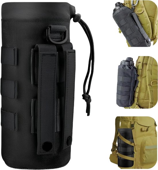 Verstellbarer Wasserflaschenhalter，aufbewahrungstasche Für Wasserflaschen，nylon 1000d-mesh，wasserflaschenhalter，geeignet Für Wandern，10 X 23 Cm