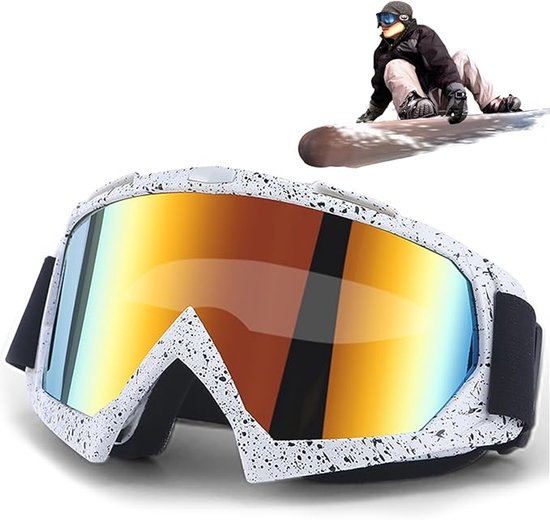 Motocross-brille, Skibrille, Motorradbrille, Schaumstoffgepolsterte Offroad-brille, Unisex, Geeignet Für Outdoor-sportarten.