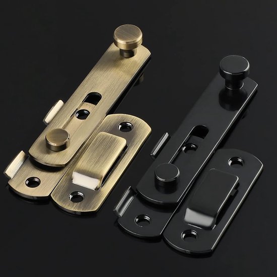 Zwei Klappbare Deckelverschlüsse Mit 2,5 Mm Dicken Edelstahlbolzen Und -schrauben Geeignet Für Türen, Fenster, Schränke Und Gärten.