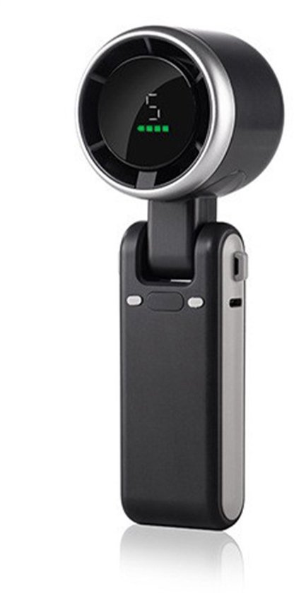 Mini-ventilator (12 Stunden Laufzeit)，kleiner Taschen-/tisch-/nackenventilator Mit 5 Geschwindigkeitsstufen Und Bürstenlosem Motor，3600 Mah Akku
