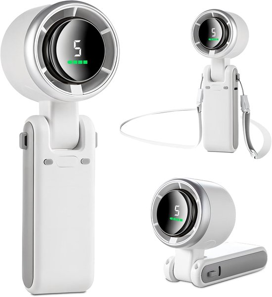 Mini-ventilator (12 Stunden Laufzeit)，3600 Mah Akku