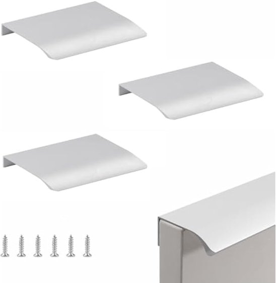 Verdeckte Schubladengriffe，schubladengriffe Für Schränke，küchenschrankgriffe，küchentürgriffe Aus Aluminium，3-teiliges Set