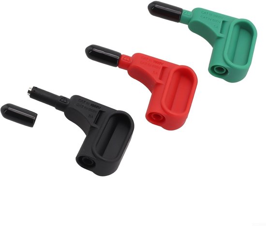 Magnetische Prüfspitze, 3 Stück Magnetische Prüfleitungen, Kompatibel Mit Multimetern, Standard-4-mm-bananenstecker-stecker