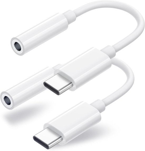 2er-pack Usb-c-auf-3,5-mm-kopfhöreranschluss-adapter，usb-c-auf-aux-audio-dongle-kabel. Geeignet Für Iphone 17/16/15 Pro/15 Pro Max，samsung S21，24