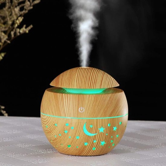Luftbefeuchter Für Zimmerpflanzen, 130 Ml Tragbarer Mini-luftbefeuchter Für Zimmerpflanzen, Kleiner Luftdiffusor Mit Holzmaserung