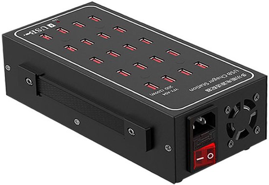 Usb-ladegerät，20-port-usb-ladestation，geeignet Für Samsung/iphone/google Pixel/xiaomi/oppo/ipad/tablets Und Andere Usb-a-elektronik