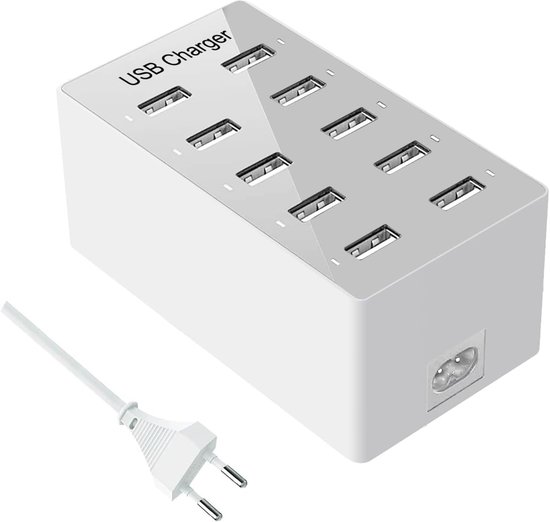 Mehrfach-usb-ladegerät，10-port-usb-ladestation，usb-wandladegerät，usb-tischladegerät，intelligenter Usb-anschluss