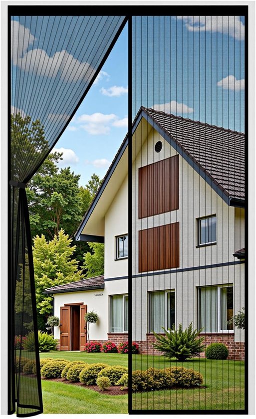 Insektenschutzgitter Für Türen Und Fenster，120 X 210 Cm，ultrafeines Netzgewebe，magnetverschluss Für Fliegengittertüren，kein Bohren Erforderlich