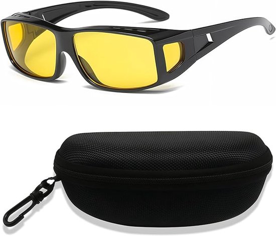 Polarisierte Nachtsichtbrille，blendfreie Nachtsicht，für Damen Und Herren，gelbe Brille Für Sicheres Fahren