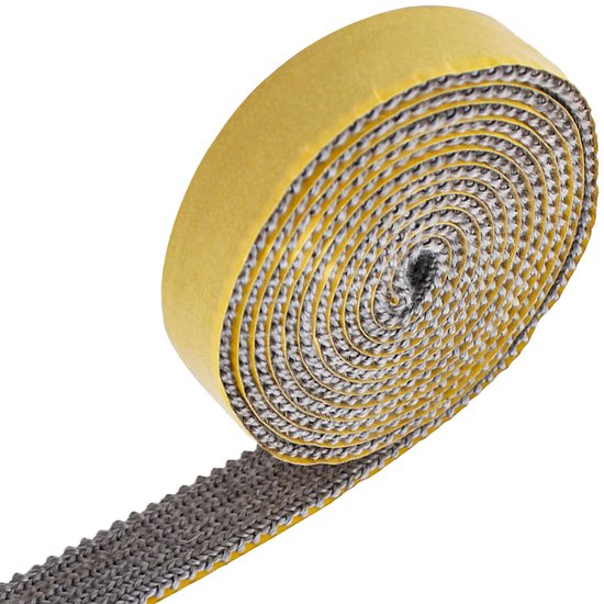 Flaches，selbstklebendes Ofendichtungsband，hitzebeständiges Kamindichtungsband (3 Mm X 15 Mm X 2 M)，geeignet Für Fenster Und Rohre Von Holzöfen