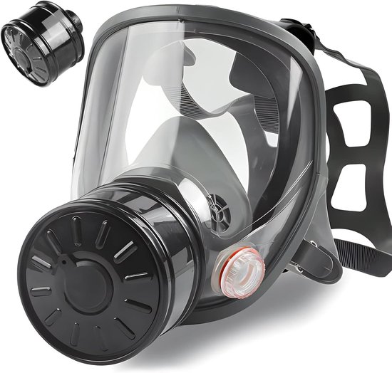 Gasmasken Zum Überleben Bei Nuklearen Und Chemischen Unfällen，gasmaske Mit 40 Mm Aktivkohlefilter，vollgesichtsmaske Für Gase