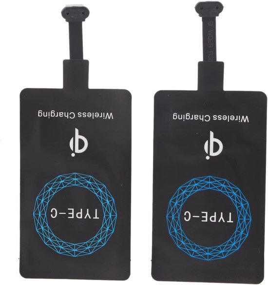 2-teiliger Usb-c-wireless-ladeempfänger，wireless-lademodul Mit Selbstklebendem Silikon