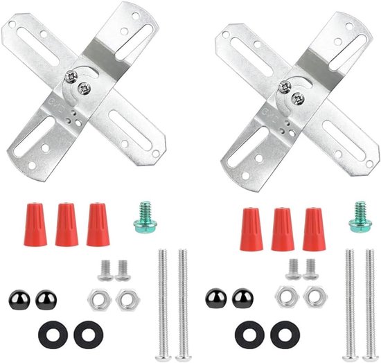 2er-set 10 Cm Lichtquerstange，kreuzförmige Montagehalterung Mit Schrauben Und Muttern