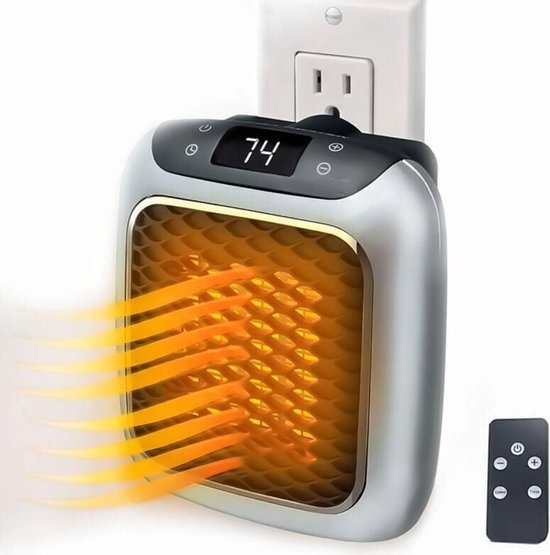 Intelligenter Keramik-heizlüfter，elektrische Heizung Mit Steckdose，mini-heizlüfter Mit Fernbedienung Und Thermostat，geeignet Für Schlafzimmer