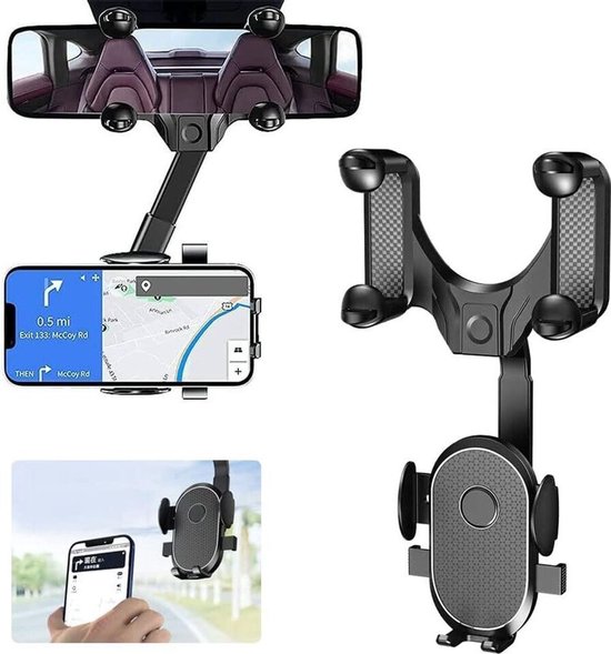 Handyhalterung Für Den Rückspiegel，360-grad-handyhalterung Für Das Auto，drehbare Und Verstellbare Universal-handyhalterung Für Das Auto