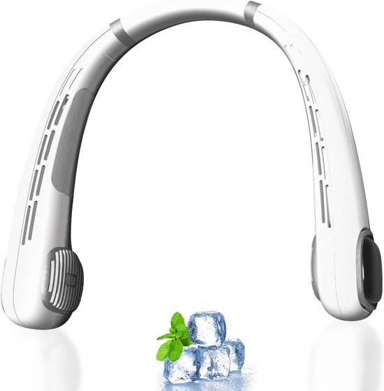 360° Verstellbarer Nackenventilator，tragbarer Ventilator Mit 3000-mah-akku，5 Einstellbare Geschwindigkeitsstufen，ideal Für Zuhause Und Büro