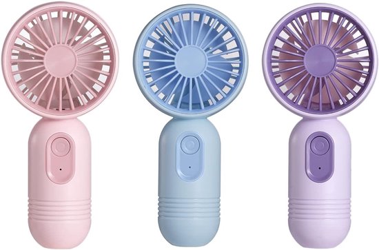 Mini-tragbarer Ventilator，3er-pack，leichter Akku-ventilator，kleiner Persönlicher Ventilator Mit 3 Geschwindigkeitsstufen Für Stilbewusste Mädchen