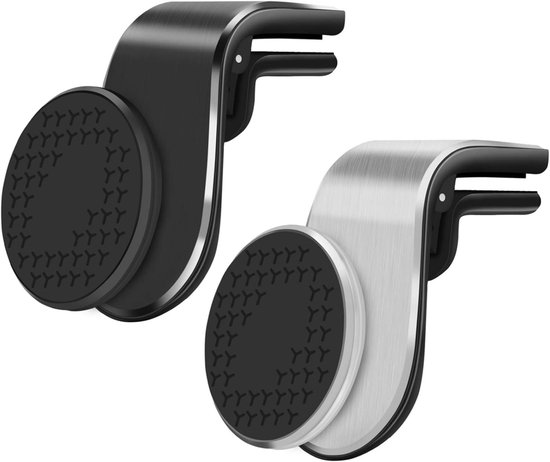 Set Mit 2 Magnetischen Autohandyhalterungen, Tragbare Lüftungsschlitzhalterungen Mit 360° Drehbarer Magnethalterung Für Iphone & Huawei