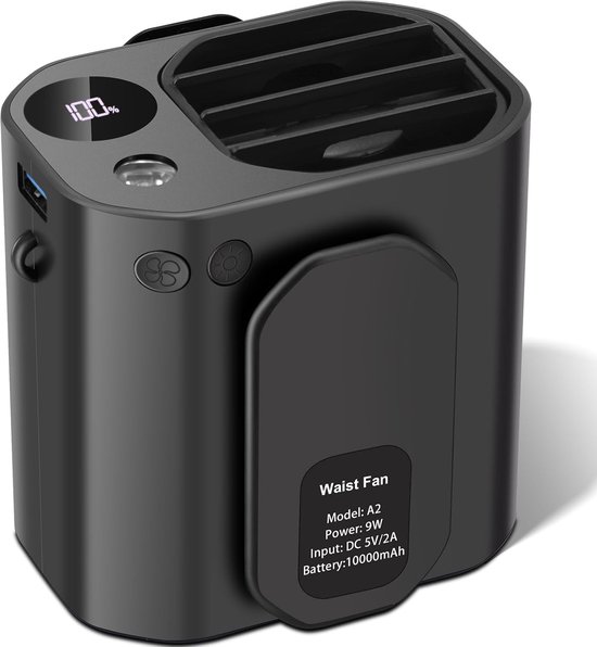 Tragbarer Clip-ventilator Mit 3 Geschwindigkeitsstufen，freihändiger Nackenventilator Mit 10000mah-akku，in Der Landwirtschaft
