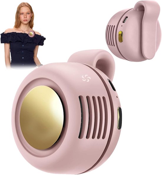 Tragbarer Clip-ventilator, Mini-ventilator Mit Usb-ladefunktion, 360° Drehbar, Leiser, Klingenloser Mini-ventilator Mit 3 Geschwindigkeitsstufen